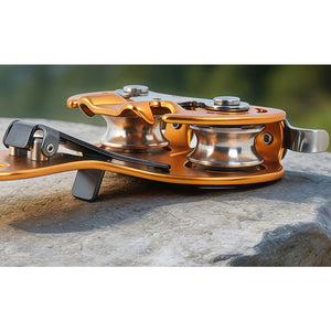 XD9789 Lightweight Sliding Cable Double Pulley 22KN 150KG Load for Outdoor Crossing Rock Climbing