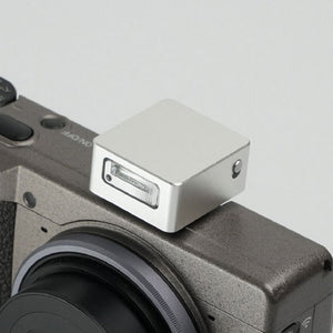 iLight V1 Silver Mini Flash Dual Hot Shoe Mount for Single Contact Hot Shoe Digital &amp; Film Cameras