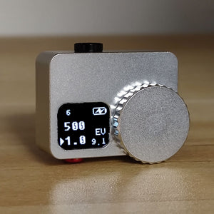 All Metal L303 Light Meter Single Dial Long Battery Life On-Camera Reflected Light Meter (Silver)