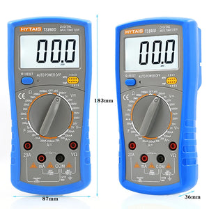 HYTAIS TS890D Digital Multimeter Household Multimeter Tester with Backlight and Overload Protection
