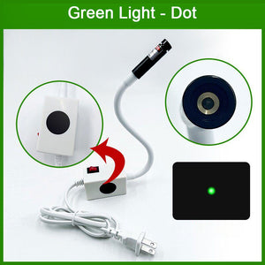 360° Adjustable Laser Positioning Light (Square Base Green Dot Laser) for Sewing Machine and Fabric Cutting