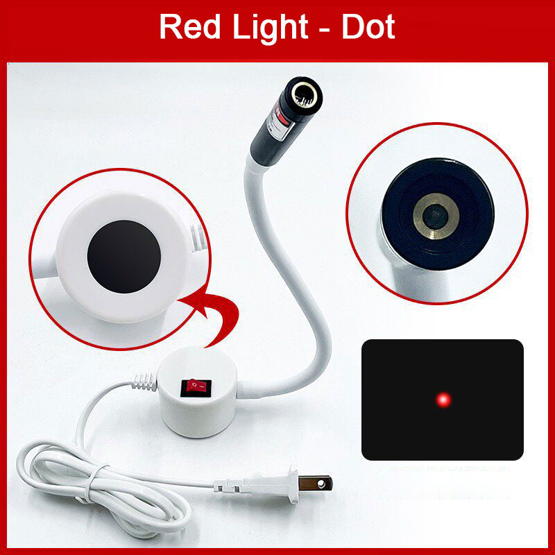 360° Adjustable Laser Positioning Light (Round Base Red Dot Laser) for Sewing Machine and Fabric Cutting