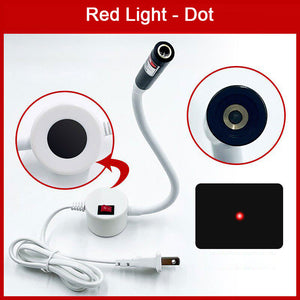 360° Adjustable Laser Positioning Light (Round Base Red Dot Laser) for Sewing Machine and Fabric Cutting