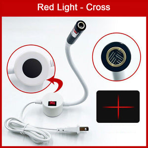 360° Adjustable Laser Positioning Light (Round Base Red Cross Laser) for Sewing Machine and Fabric Cutting