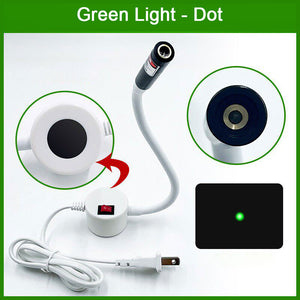 360° Adjustable Laser Positioning Light (Round Base Green Dot Laser) for Sewing Machine and Fabric Cutting