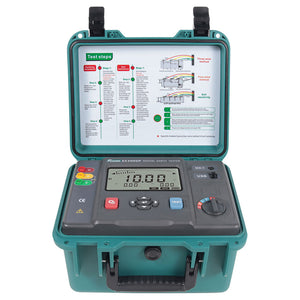 FUZRR ES3000P Multifunctional Micro-controller 3-Wire Ground Resistance Tester 0-20Kohms High Precision Earth Resistance Tester