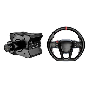 Moza Revuelto Wheel 340mm Steering Wheel with Carbon Fiber Paddle Shifters + R9 V3 9Nm Wheel Base