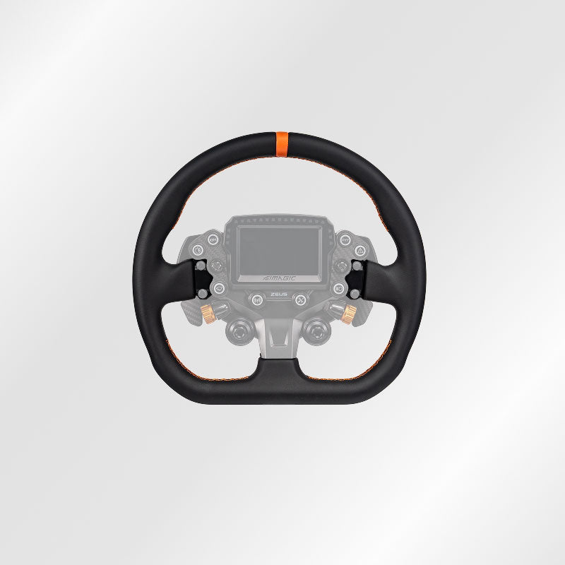 Simagic Zeus Sport Replacement Wheel Rim ZS-320CD (Leather) 320mm D-Shaped Steering Wheel