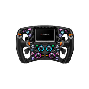 Simagic Zeus Formula Wheel 280mm Steering Wheel Carbon Fiber Panel + MagicDash 4 4-Inch Dashboard