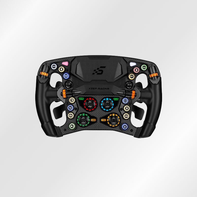 Simagic Zeus Formula Wheel 280mm Steering Wheel Flight Simulator with Carbon Fiber Panel for Games