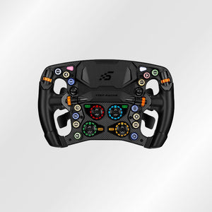 Simagic Zeus Formula Wheel 280mm Steering Wheel Flight Simulator with Carbon Fiber Panel for Games