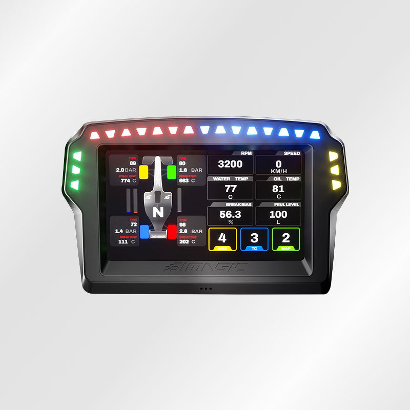 Simagic MagicDash 4 Racing Simulator Game Dashboard 4-Inch Dash Magnetic Touchscreen Supports MagDock