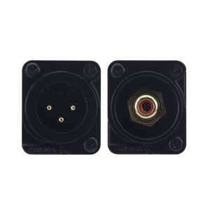 Double LB-1 10K:600 RCA to XLR Audio Isolator Unbalanced to Balanced Converter Audio Noise Cancellation