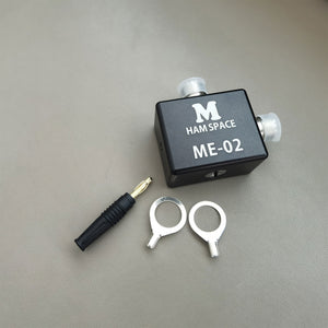 Black ME02 Lightweight Aluminum Alloy Antenna Adapter Base with M Female Connector Support Tripod Mounting