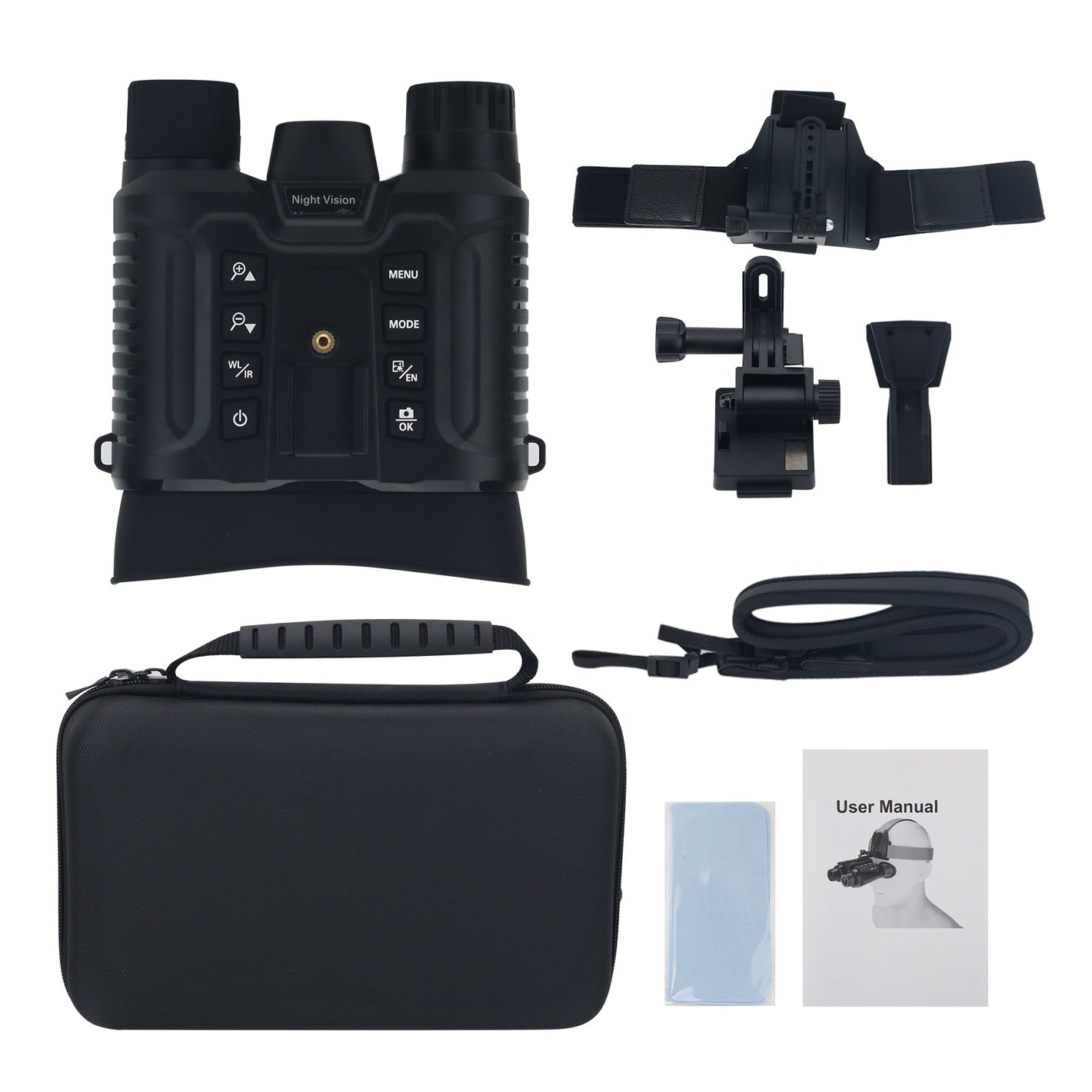 NV8161 4K 36MP Helmet Night Vision Binocular Night Vision Goggles Accessories for Tactical Helmet
