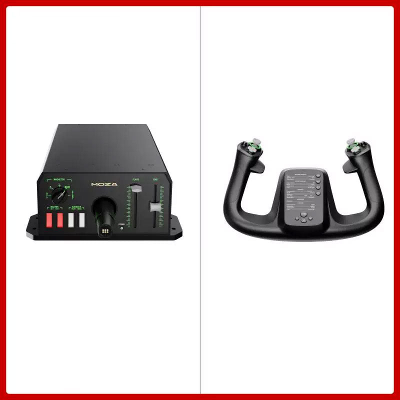 MOZA AY90 Force Feedback Yoke Base 4.2NM MFY Steering Wheel Yoke Handle Flight Game Simulation Kit