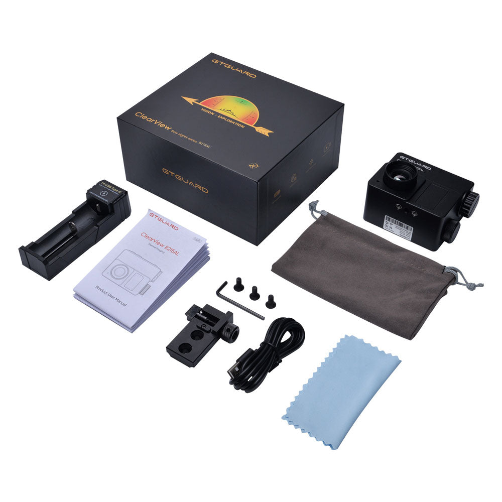 GTGUARD ClearView B215AL Thermal Bow Sight HD Thermal Vision Smart Rangefinding with 3.2-Inch Display