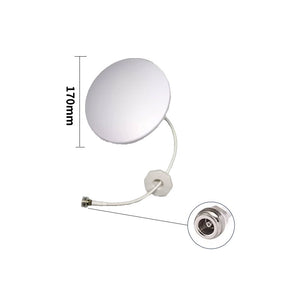 600-6000MHz 5G Indoor Omnidirectional Ceiling-mounted Antenna 3-5dBi Gain RF Signal Amplifier with N-Type Female Connector