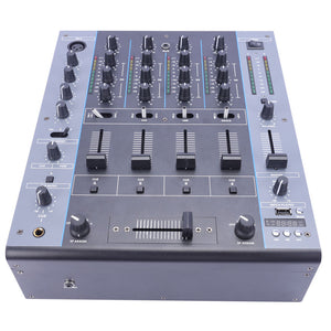 DJM8 Professional 4-Channel Digital Audio Mixer Stage/KTV Mixing Console 50W with 3.5MM/6.35MM/3Pin Interface