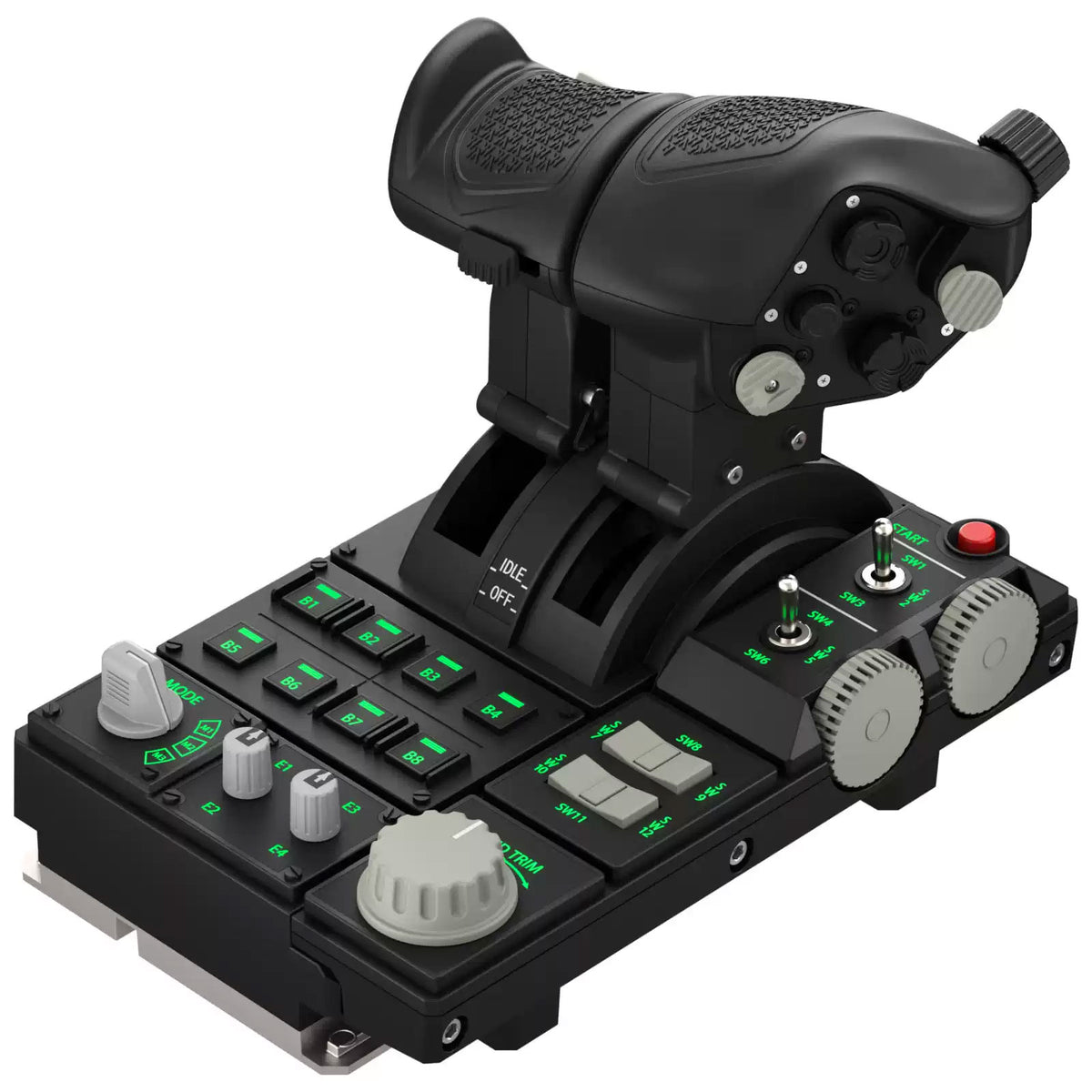 WINCTRL URSA MINOR Combat Throttle Metal EX 1.0 Flight Game Simulator Throttle with Enhanced Ergonomic Grip