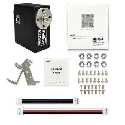FEETECH ST-3025-C002 (12V 40KG) 85RPM High Speed Serial Bus Smart Servo Magnetic Encoder Double Shaft TTL Servo