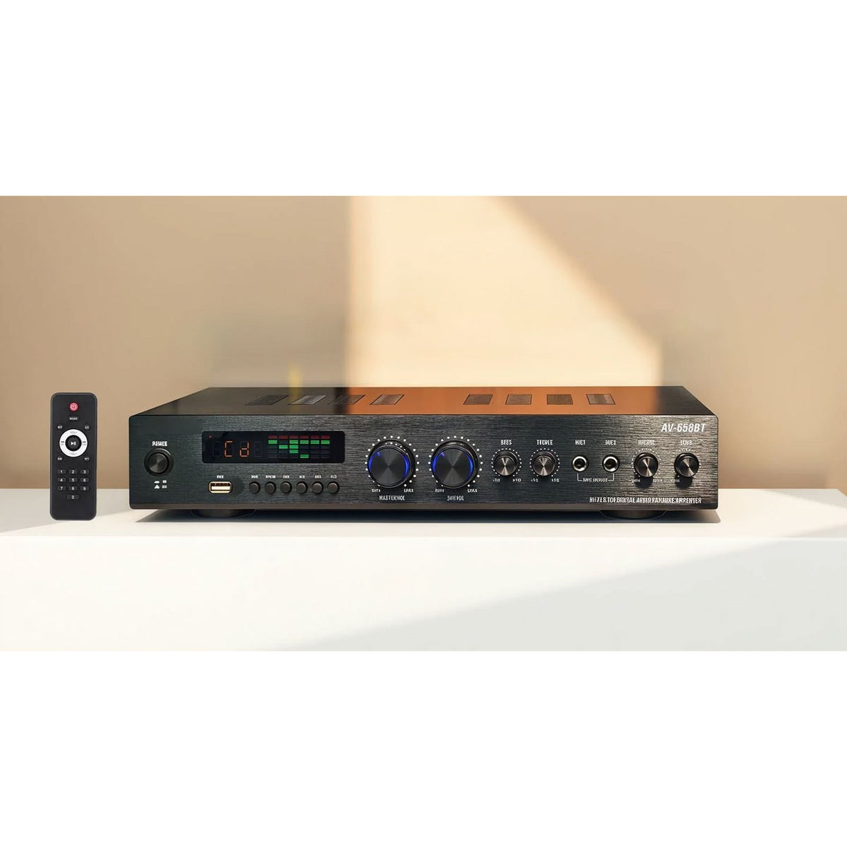 SUNBUCK 658BT Bluetooth6.0 800W 5.1 Independent Subwoofer Power Amplifier Support Remote Control