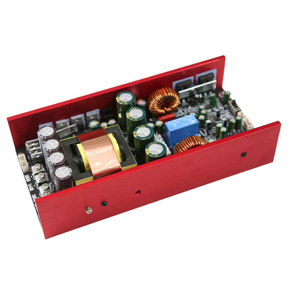 DC1000 Dual Channel Digital Power Amplifier Board 2x600W 12V Battery Boost High Power Audio Amplifier Module