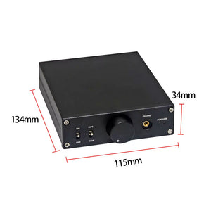 DA03 HiFi DAC Audio Decoder TDA1305Tx2 Fully Isolated Pure Power Supply Fiber Optic/Coaxial/USB Input