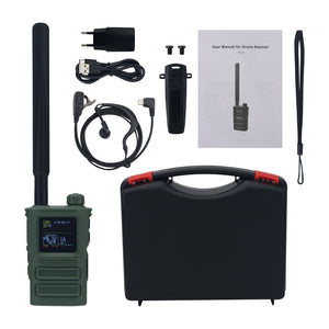 Skydroid Army-green S10 Handheld FPV Drone Alarm 300MHz-6GHz 1KM Long Range Ultra-wide Detection with 1.5-inch Screen