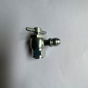 UNF7/16-20 NPT1/8 Hydraulic Nitrogen Charging Connector Tool Aluminum Alloy for Hydraulic Accumulator