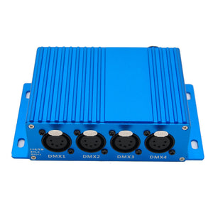 TP-D16 Blue Ethernet to ArtNet Stage Light Controller 4-Channel Bidirectional Network Signal Converter (5Pin)