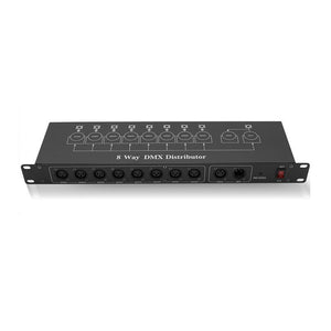 Classic ST-8 DMX512 8-Channel Digital Signal Amplifier 2-IN 8-OUT DMX Distributor with RS485 Port