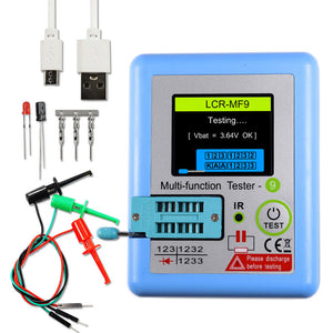 LCR-MF9 Multi-function Color Screen Tester Transistor Diode Capacitor Resistor Inductance MOSFET Testing LCR Meter