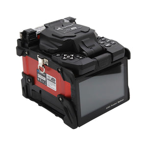 FST-16S Lightweight FTTH Optical Fiber Fusion Splicer 90-Degree Dual Cameras 6S Fast Splicing with 5-Inch 800x480 Touch Screen