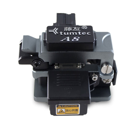 TUMTEC A8 High Precision Aviation Aluminum Alloy Optical Fiber Cleaver Support Automatic Reset for Fusion Splicer
