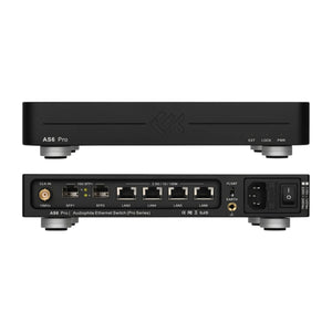 AS6 Pro Audiophile Ethernet Switch Low Noise Linear Power Supply Precision Clocking HiFi Streaming System
