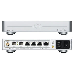 AS6 Pro Audiophile Ethernet Switch Low Noise Linear Power Supply Precision Clocking HiFi Streaming System