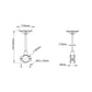 Tarot TL1811 GPS Mount 25mm Clamp-On Plastic Bracket Holder for Multirotor RC Drone Frame Accessories