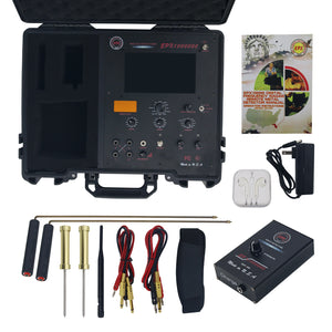 MaxGeek EPX1000000 Digital Frequency Radar Metal Detector 900m Depth 6000m Range LCD Display