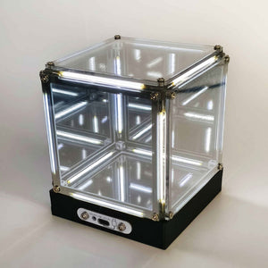 Abyss Cube Night Light Rechargeable LED Ambient Lamp USB C 2000mAh Modern Minimalist Home Decor