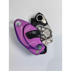Outdoor Rock Climbing Descender Manual Control Descent Device Lift Retarder for 10.5-12MM Ropes