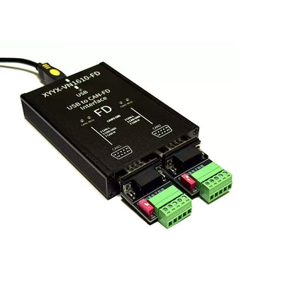 XYYXCAN PCANFD PRO Dual Channel CAN FD Adapter with Error Frame Detection and Bus Load Measurement