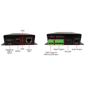 BD-200 Pixel Player Large-scale High Density Pixel Light Engineering Controller Artnet/E1.31/DMX512 Recording