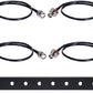 BNC Antenna Kit BNC Male to Female Adapter Cables with 1U Rack Compatible with Full-Rack Wireless Systems