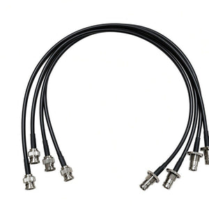 BNC Antenna Kit BNC Male to Female Adapter Cables with 1U Rack Compatible with Full-Rack Wireless Systems