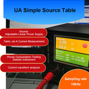 10TL12 Source Meter Low Power Analyzer Microamp Current Meter 1-12V 0.1uA-3A 24W 10K (No Waveform Display on the Device)