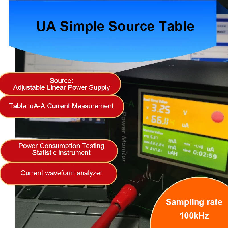 100T12 100T20 100TC 100TN  pT24V3A Source Meter Low Power Analyzer 12V 0.1uA-3A 24W 100kHz High-Speed Microamp Current Meter