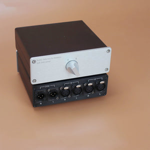Advanced Passive 2-IN 1-OUT Dual Channel Lossless Audio Signal Selection Switch for Signal Sources/Power Amplifiers