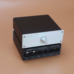 Advanced Passive 1-IN 2-OUT Dual Channel Lossless Audio Signal Selection Switch for Signal Sources/Power Amplifiers