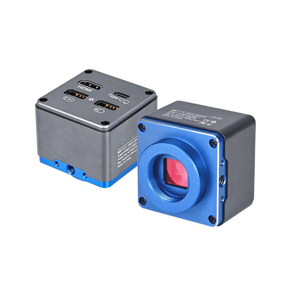 HY-7200 4K 60FPS 38MP HDMI-compatible Type-C PC Lab Industrial Video Microscope Camera for Phone PCB Repair